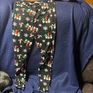 Poof Girl Holiday Print Leggings